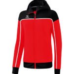 ERIMA Damen CHANGE by erima Trainingsjacke mit Kapuze rot schwarz