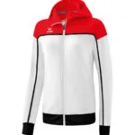 ERIMA Damen CHANGE by erima Trainingsjacke mit Kapuze weiß rot