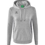 ERIMA Damen Essential Team Kapuzensweat grau