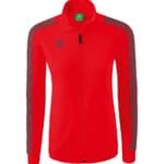 ERIMA Damen Essential Team Tracktop Jacke rot grau