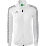 ERIMA Damen Essential Team Tracktop Jacke weiß grau