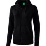 ERIMA Damen Kapuzensweatjacke schwarz