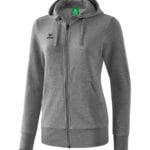 ERIMA Damen Kapuzensweatjacke grau