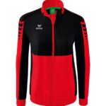 ERIMA Damen Six Wings Präsentationsjacke rot schwarz