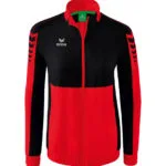 ERIMA Damen Six Wings Präsentationsjacke rot schwarz