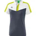 ERIMA Damen Squad Poloshirt weiß grau
