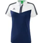 ERIMA Damen Squad Poloshirt weiß blau