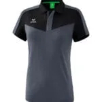 ERIMA Damen Squad Poloshirt schwarz grau