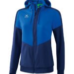 ERIMA Damen Squad Tracktop Jacke mit Kapuze blau