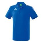 ERIMA Kinder Essential 5-C Poloshirt blau weiß