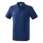 ERIMA Kinder Essential 5-C Poloshirt blau rot