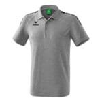 ERIMA Kinder Essential 5-C Poloshirt grau schwarz