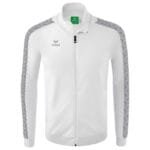 ERIMA Kinder Essential Team Tracktop Jacke weiß grau