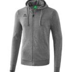 ERIMA Kinder Kapuzensweatjacke grau