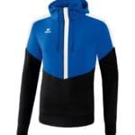 ERIMA Squad Kapuzensweat blau schwarz