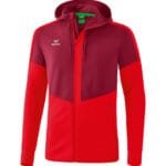 ERIMA Squad Trainingsjacke mit Kapuze rot