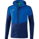 ERIMA Squad Trainingsjacke mit Kapuze blau