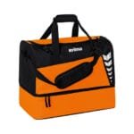 ERIMA SIX WINGS Sporttasche mit Bodenfach orange schwarz