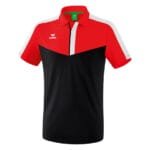 ERIMA Squad Poloshirt rot schwarz