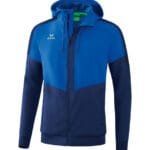 ERIMA Squad Tracktop Jacke mit Kapuze blau