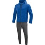 JAKO Damen Jogginganzug Premium Basics mit Kapuze blau F04