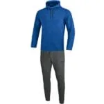 JAKO Jogginganzug Premium Basics mit Kapuzensweat blau F04