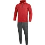 JAKO Jogginganzug Premium Basics mit Kapuzensweat rot F01