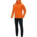 JAKO Trainingsanzug Polyester Classico mit Kapuze orange F19