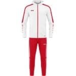 JAKO Damen Trainingsanzug Polyester Power mit Kapuze weiß F004