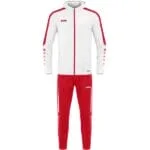 JAKO Damen Trainingsanzug Polyester Power mit Kapuze weiß F004