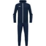 JAKO Damen Trainingsanzug Polyester Power mit Kapuze blau F900