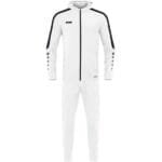 JAKO Damen Trainingsanzug Polyester Power mit Kapuze weiß F000