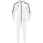 JAKO Damen Trainingsanzug Polyester Power mit Kapuze weiß F000