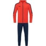 JAKO Damen Trainingsanzug Polyester Power mit Kapuze orange F375