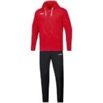 JAKO Damen Jogginganzug Base mit Kapuze rot F01