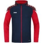 JAKO Damen Kapuzenjacke Performance blau rot F909