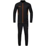 JAKO Kinder Trainingsanzug Polyester Challenge schwarz orange F807