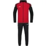 JAKO Trainingsanzug Polyester Performance mit Kapuze rot F101