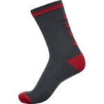 hummel ELITE INDOOR SOCK LOW PA grau rot F2367